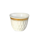 فناجين قهوة مر مذهبة - زاجل | Bitter coffee cups (Golden Engraving) - Zzajil WS*12