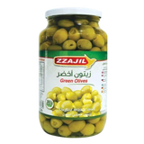 زيتون أخضر محشي ليمون   1250غ - زاجل | green stuffed with lemon olives 1250g - zzajil